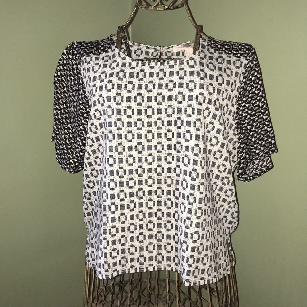 Forever 21 Mixed Pattern Crop Top - Size M